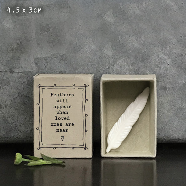 Feathers appear when loved ones are near