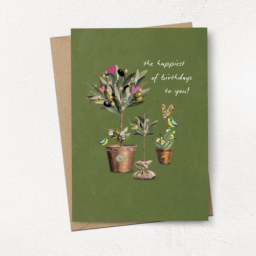 Olive Tree Birthday Card