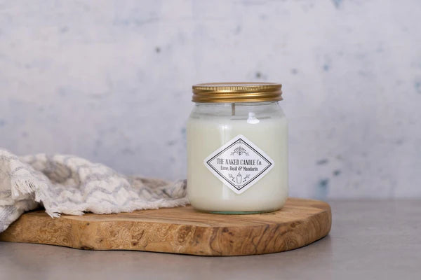 Lime basil & Mandarin Naked candle