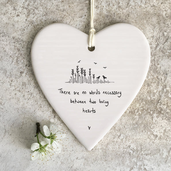 There are no words necessary between two hearts